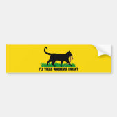 Ik ga waar ik wil bumpersticker (Voorkant)