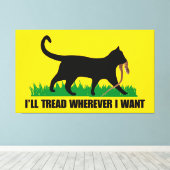 Ik ga waar ik wil canvas afdruk (Insitu (Houten vloer))