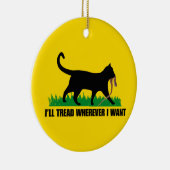 Ik ga waar ik wil keramisch ornament (Rechts)