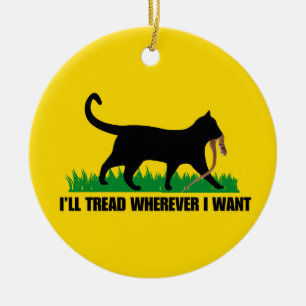 Ik ga waar ik wil keramisch ornament