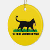 Ik ga waar ik wil keramisch ornament (Links)