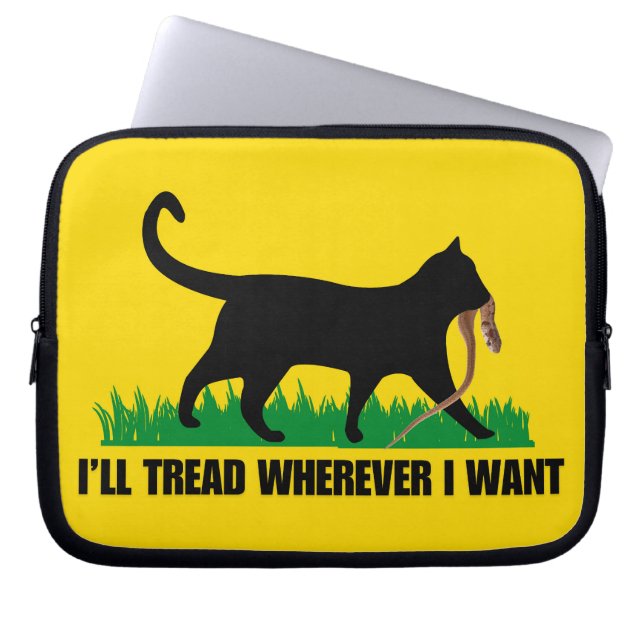 Ik ga waar ik wil laptop sleeve (Voorkant)