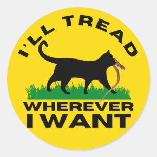 Ik ga waar ik wil ronde sticker