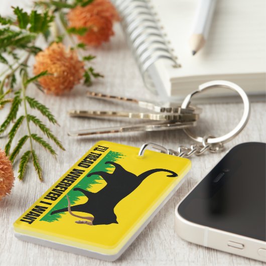 Ik ga waar ik wil sleutelhanger (Voorkant Rechts)