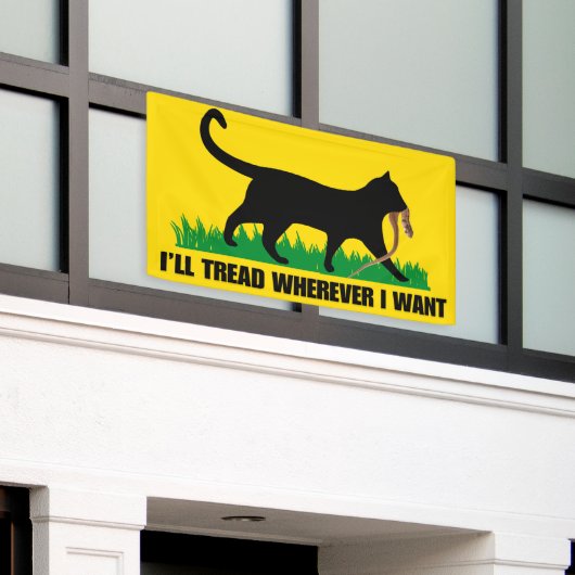 Ik ga waar ik wil spandoek (Buitenkant Gebouw)