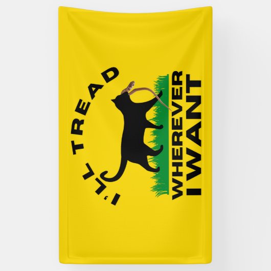 Ik ga waar ik wil spandoek (Verticaal)