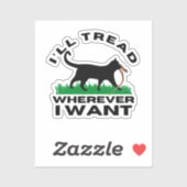 Ik ga waar ik wil sticker (Vel)