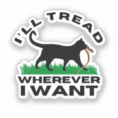 Ik ga waar ik wil sticker (Voorkant)