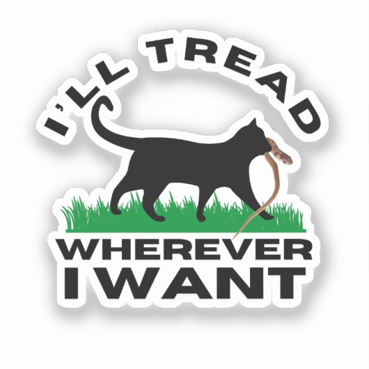 Ik ga waar ik wil sticker (Voorkant)