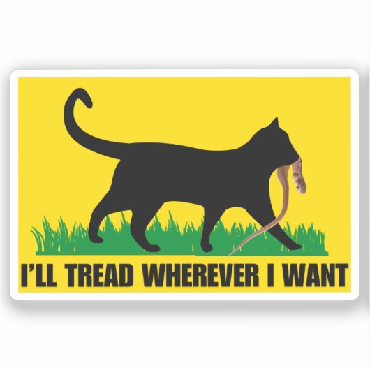 Ik ga waar ik wil sticker (Voorkant)