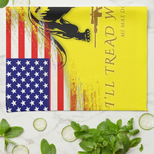 Ik ga waar ik wil theedoek (Gevouwen)