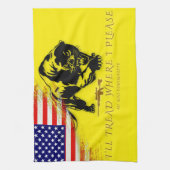 Ik ga waar ik wil theedoek (Verticaal)