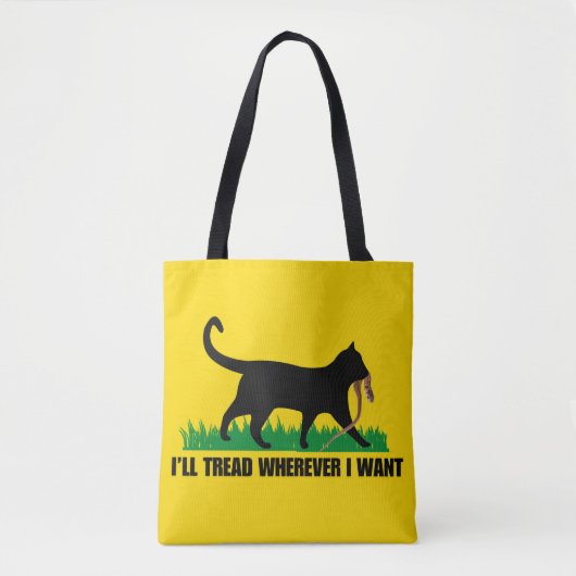 Ik ga waar ik wil tote bag (Voorkant)