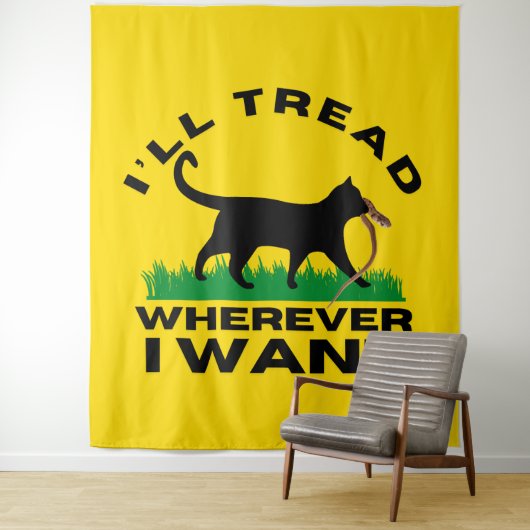 Ik ga waar ik wil wandkleed (In situ)