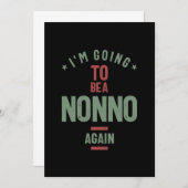 Ik ga weer een nonno worden. | Grootvader Kaart (Voorkant / Achterkant)