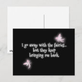 Ik ga weg met de feeën, maar ze brengen steeds mee briefkaart (Voorkant / Achterkant)