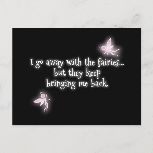Ik ga weg met de feeën, maar ze brengen steeds mee briefkaart (Voorkant)