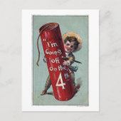 Ik ga weg op het vierde nummer 1 briefkaart (Voorkant)