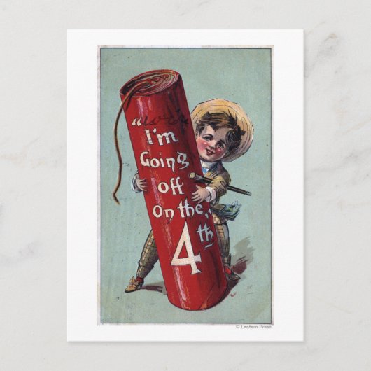 Ik ga weg op het vierde nummer 1 briefkaart (Voorkant)