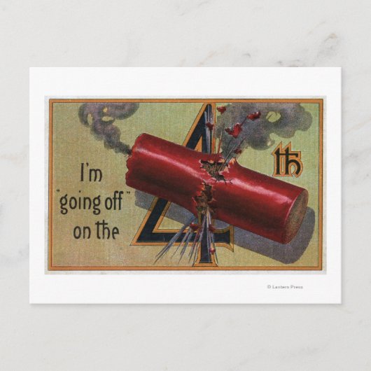 Ik ga weg op het vierde nummer 2 briefkaart (Voorkant)