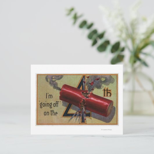 Ik ga weg op het vierde nummer 2 briefkaart (Staand voorkant)