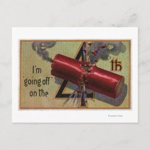 Ik ga weg op het vierde nummer 2 briefkaart