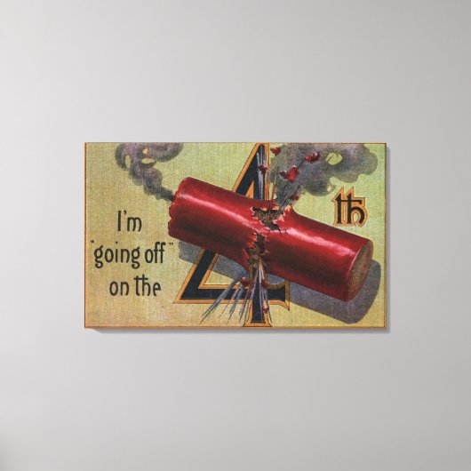 Ik ga weg op het vierde nummer 2 canvas afdruk (Voorkant)