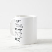 "Ik ga werken als mijn koffie het doet" Mok ☕⏳💤 (Voorkant links)