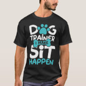 Ik ga zitten voor de Smart Dog Trainer T-shirt (Voorkant)
