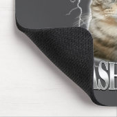Ik ga zo crashen Grappige Starende Kat Brainrot Muismat (Hoek)