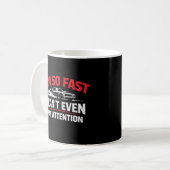 Ik ga zo snel dat ik niet eens kan opletten Grappi Koffiemok (Voorkant links)