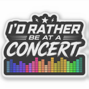 Ik Gaan Liever Naar Een Concert Grappige Muziek Li Sticker