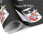 Ik gaas de Blues Grappige Eerste Hulp Pun Dark BG Cadeaupapier (Rol Hoek)