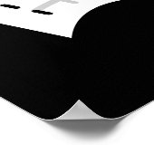 Ik gaas de Blues Grappige Eerste Hulp Pun Dark BG Poster (Hoek)