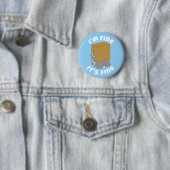 Ik Gaat Goed Grappige Kat Speld Ronde Button 5,7 Cm (In situ)
