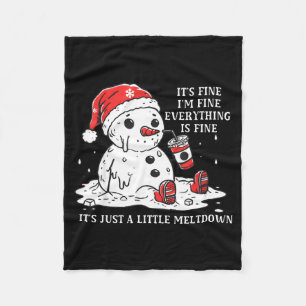 Ik Gaat Het Goed Het Is Goed Gewoon Een Kerstmis I Fleece Deken