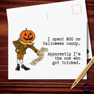 Ik gaf $80 uit aan Halloween snoep Grappig Feestdagenkaart