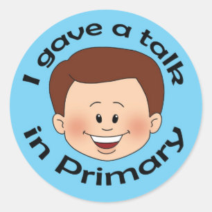 Ik gaf een lezing in Primary Ronde Sticker
