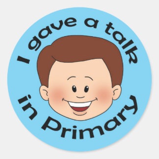 Ik gaf een lezing in Primary Ronde Sticker
