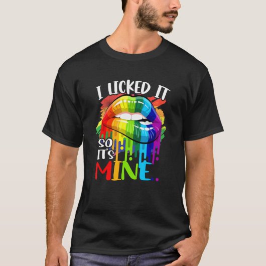 Ik gaf het de vrije hand, dus het is de regenboogs t-shirt (Voorkant)