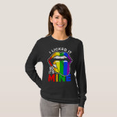 Ik gaf het een licentie, dus het is Mine Lgbtq Lip T-shirt (Voorkant volledig)