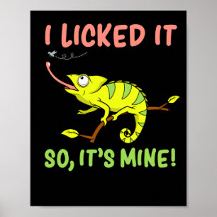 Ik gaf het een licentie voor de mijnenhagedis. poster