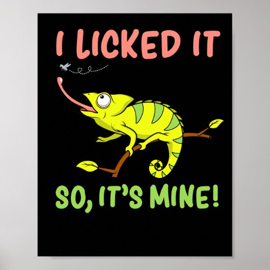 Ik gaf het een licentie voor de mijnenhagedis. poster (Voorkant)