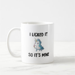 Ik gaf het een licentie voor de Mine Unicorn Coffe Koffiemok