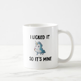 Ik gaf het een licentie voor de Mine Unicorn Coffe Koffiemok
