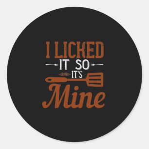 Ik gaf het een licentie zodat het mijn is ronde sticker