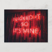 Ik gaf het zo zijn mijn. briefkaart (Voorkant)