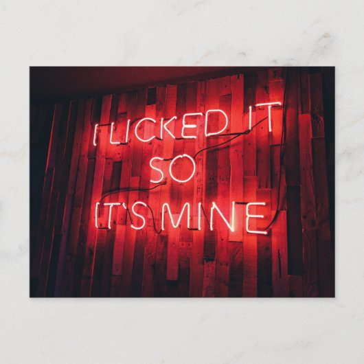 Ik gaf het zo zijn mijn. briefkaart (Voorkant)