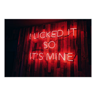 Ik gaf het zo zijn mijn. perfect poster