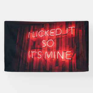 Ik gaf het zo zijn mijn. spandoek